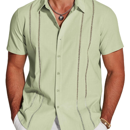 Trendy Wild Hawaii Holiday Lapel Men's Shirt