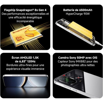 F7 Smartphone, 12+256GB, Flagship Snapdragon 8S Gen 4, 6500Mah Battery, 50MP Sony Camera