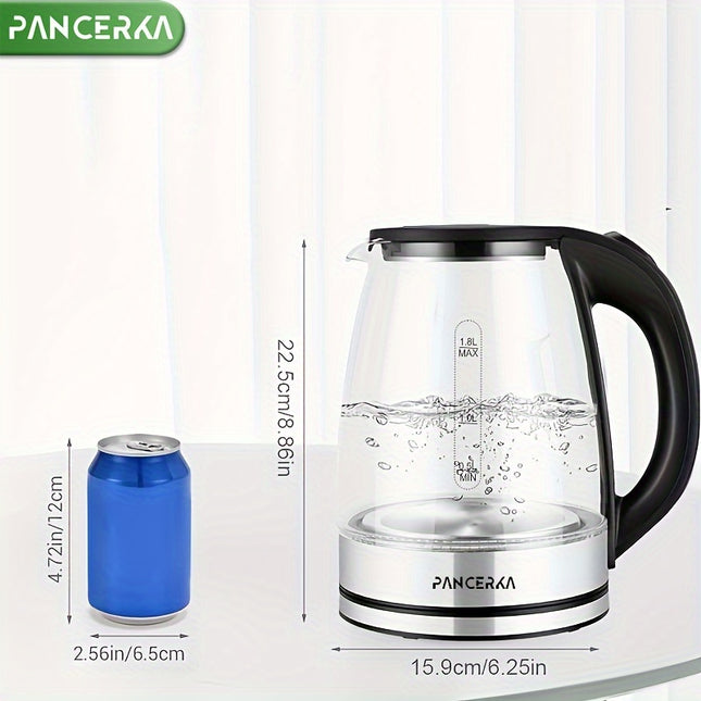 Kettle - Black - 1000W - 33.85-101.44oz Capacity - 110V  Boil-Dry Protection - Auto Shut Off - Stainless Steel Filter