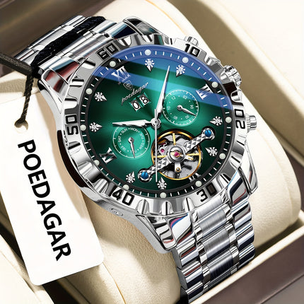 Men'S Luxury Business Watch with Automatic Movement, Waterproof, Luminescent Hands
