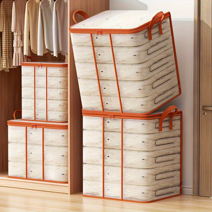 1pc Large Capacity Foldable Clothes & Quilt Storage Organizer,