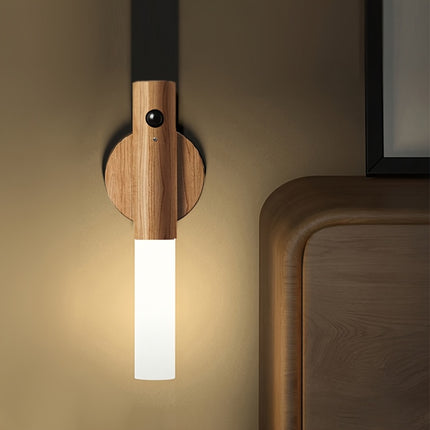 2pcs/3pcs Smart Motion Sensor Night Light, Rechargeable Magnetic Wall LED Lamp