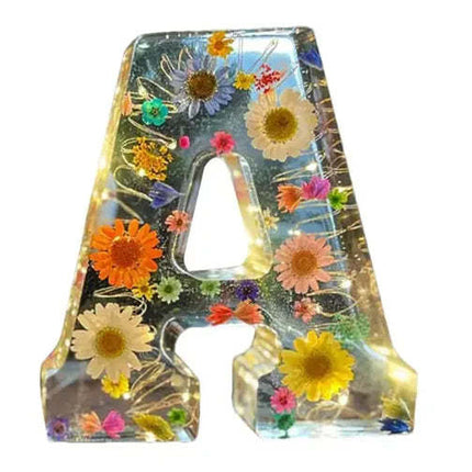 Letter Flower Decoration A- Z Finished Decorations With Lights