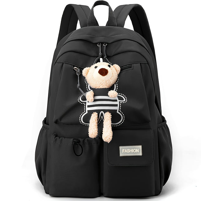 Unisex Backpack School Bag with Adjustable Straps, Multiple Compartments & Zipper Closure,