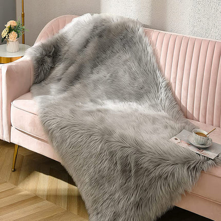 1 Plush Carpet Rug for Home Decor - Soft and Fluffy for Bedroom, Living Room, Study, and Hallway
