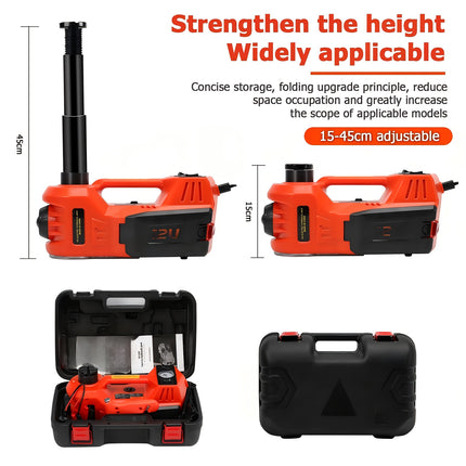 12V 3T/5T Electric Car Jacks Kit  Tyre Change Tool Jack With Toolbox, Professional Garages Tools