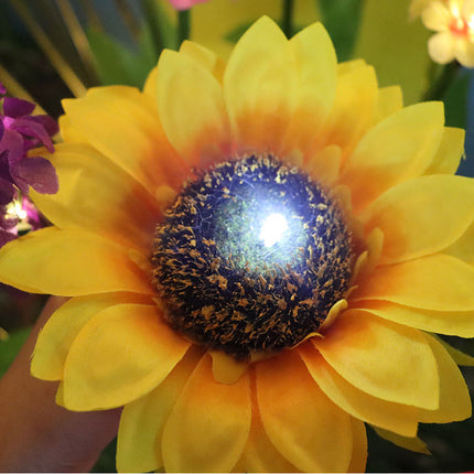 LED Solar Sunflower Floor Lamp Garden Decoration