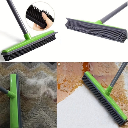 Broom Head, Extendable Handle, Non-Charging Lazy Cleaning Tool for Dog Owners