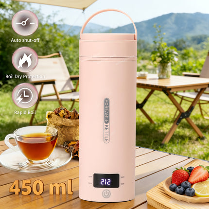 Travel Electric Kettle Portable Small Mini Tea Coffee Kettle Water Boiler, Water Heater
