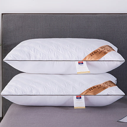 1pc Long Embroidered Pillow | Soft Polyester Filling, Classic Style, Zipper Closure