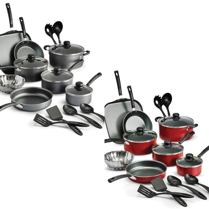 18pcs Easy to Clean Nonstick Cookware Set - Oven-Safe Grill with Frying Pan,