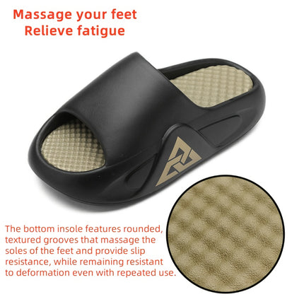 2 pcs Men'S Summer Slippers for Outdoor Use, Featuring a Trendy Korean Design with an Ultra-Thick,