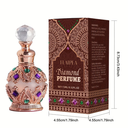 15ml/0.5oz Dubai-inspired Arabic Women's Perfume Oil: Classic Golden, Long-lasting Alluring