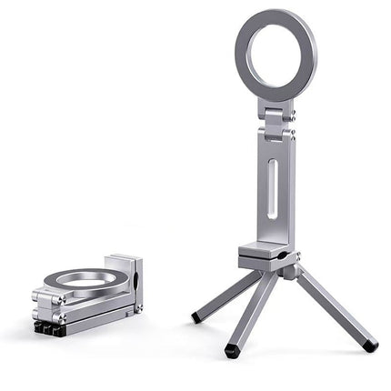 Portable Clip-on Rotating Folding Travel Magnetic Phone Holder