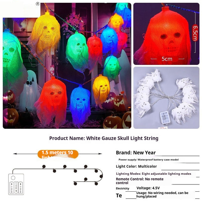 Halloween Horror Atmosphere Decoration Indoor Wall Layout Colored Lights