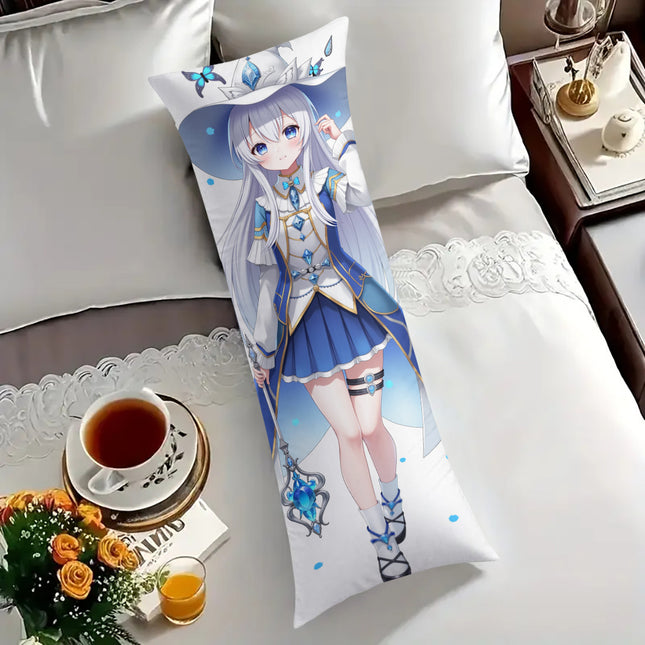 1pc Anime-Style Full Body Pillow with Zipper Closure, Hypoallergenic Polyester Cover,
