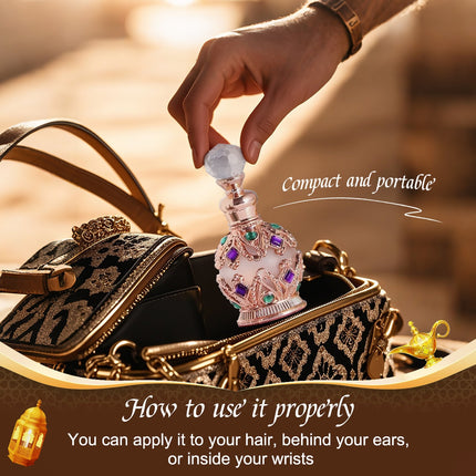 15ml/0.5oz Dubai-inspired Arabic Women's Perfume Oil: Classic Golden, Long-lasting Alluring