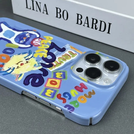 Oil Painting Graffiti Cat Phone Case I Advanced Sense