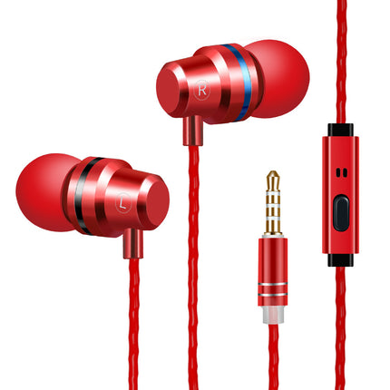 Metal Headphones Heat Tone In-ear Mobile Phone Headphones