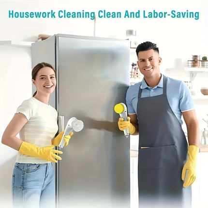 Electric Rotary Scrubber, Cordless Handheld Cleaning Brush With 5 Replaceable Brush Heads