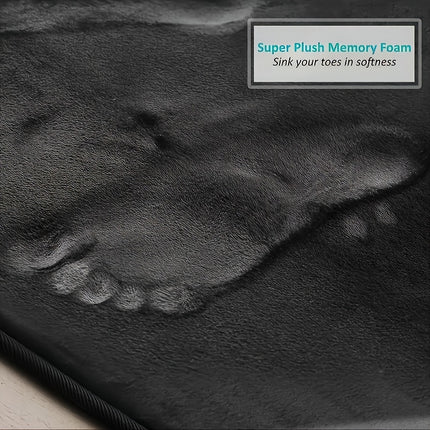 Gray Large Living Room Mat 1pc Coral Velvet Short Pile Soft Minimalist Bedroom Mat Kitchen Mat
