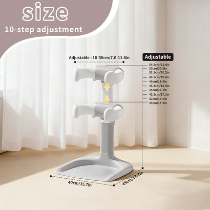 Baby Shower Stand | Adjustable Height and Armrest, Anti-Skip and Shower Head Holder