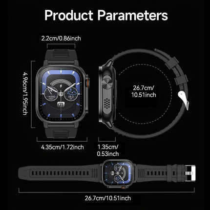 Smart Watch Full Screen Smartwatch Wireless Calling with Automatic Motion Recognition 100+ Sports