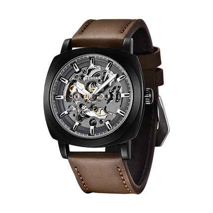 Men'S Watch Youth Model/Freshman Student Automatic Mechanical Hollow Glow-in-the-Dark Fashion