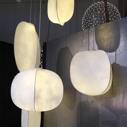 Vintage Silk Fabric Minimalist Bedroom Art Lamp