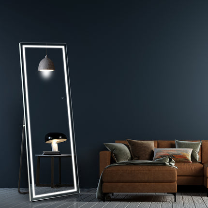 64"x 21" Full Length Mirror with Lights, LED Full Length Mirror,
