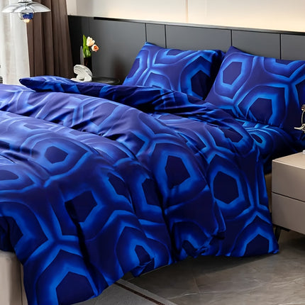 3pcs(2 Pillowcases + 1 Comforter Set) Polyester Kit Bedroom Double Bed/Single Bed/Bedroom/Bonafit/Duvet