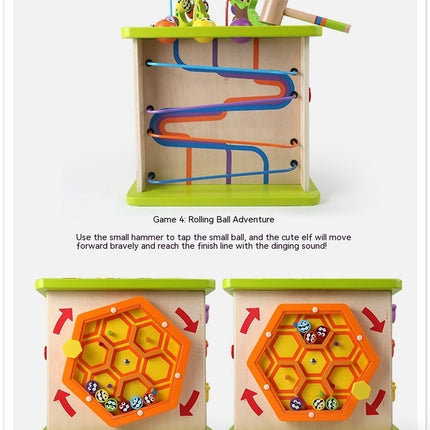 Happy Farm Game Box Bead-stringing Toy Treasure Chest Complex Beaded Baby Large Baby Children Educational Toys