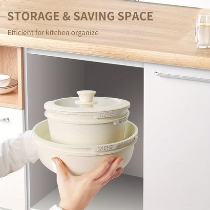 13pcs Pots And Pans Set, Nonstick Granite Cookware Set,