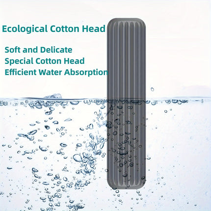Mop, Self-Squeeze Sponge Mops, Lazy Hand-Free Household Mini Desktop Car Glass Cleaning Mop