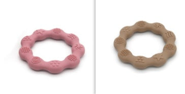 Full Three-dimensional Baby Silicone Teether Baby Molars Holding Round Teether