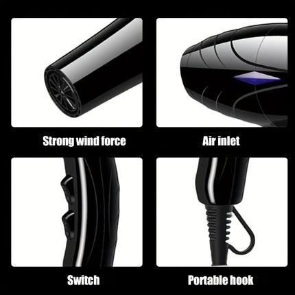 European Standard Hair Dryer, High Power Household Hair Dryer with Hot and Cold Air