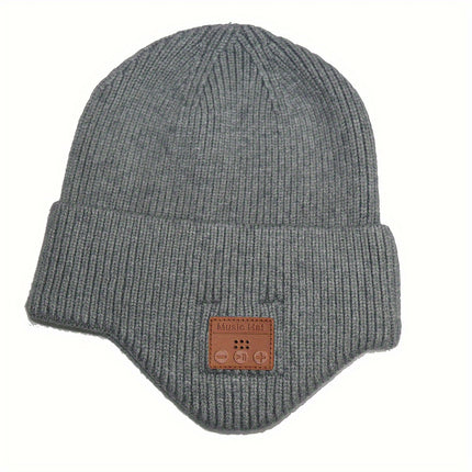 Wireless Beanie Hat With Headphones, Built-in Microphone And Stereo Speakers