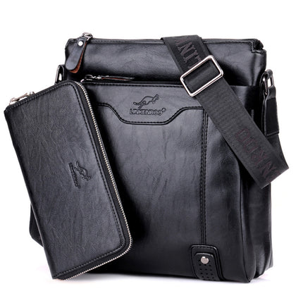 One Shoulder Men's Leather Bag Crossbody Business Briefcase