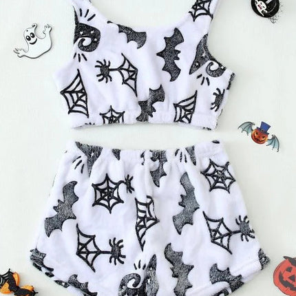 Women's Halloween Luminous Flannel Pajamas