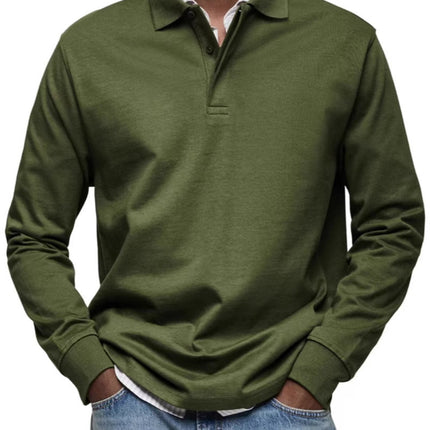 Men's Casual All-matching Long Sleeve Button Shirt