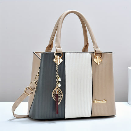 Tote Bag for Women Chic Retro Shoulder & Handbag with Detachable Strap