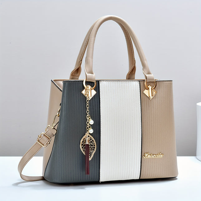 Tote Bag for Women Chic Retro Shoulder & Handbag with Detachable Strap