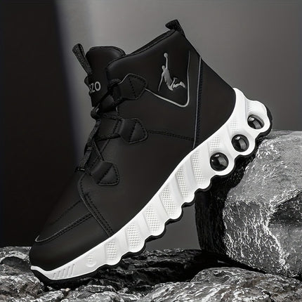 Sneakers, 1 Pair of Simple and Fashionable Mid-Top Basketball Shoes. Thickened Soft Shock Absorption,