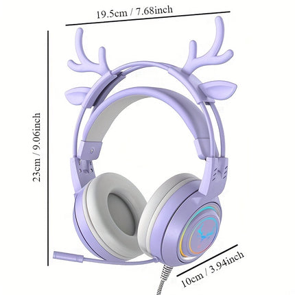 Detachable & Surround Sound - Fashionable Cute Design for Girls - Perfect Mini Size Game Headset