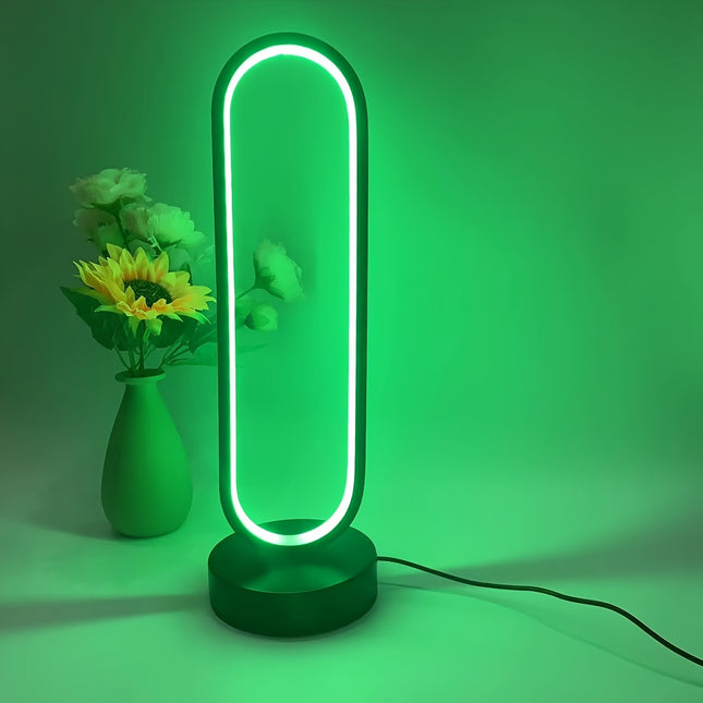 1pc Modern LED Desk Lamp, Minimalist Design with USB Three-Color Dimming, Multi-Room Decorative Light