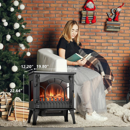 Electric Fireplace Stove, Freestanding Fireplace Heater