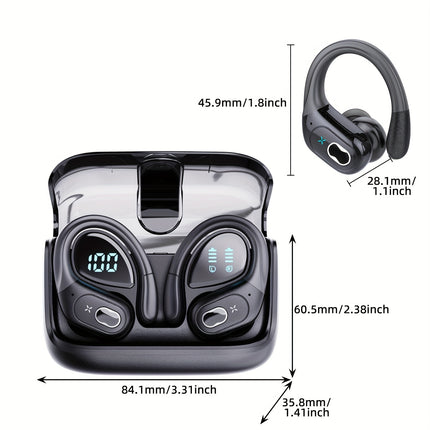 Wireless Earbuds, 75H Wireless 5.3 Headphones With ENC Noise Cancelling Mic