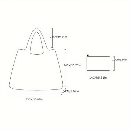 Black Goth Halloween Pumpkin Large Capacity Foldable Tote Bag