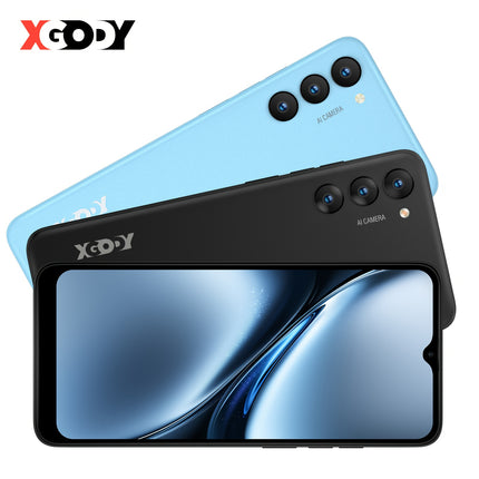 XGODY X36 Smartphone Black/Blue, 5MP+13MP Camera 6.5" HD TouchScreen 7GB RAM + 32GB ROM,