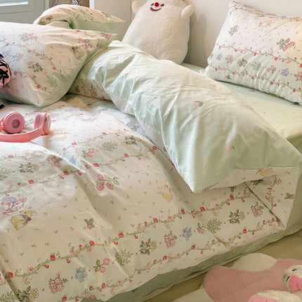 Four-piece Bed Set Pure Cotton Student Dormitory Duvet Cover Sheets